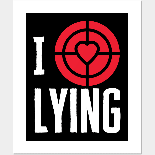 I Heart Lying Wall Art by HobbyAndArt